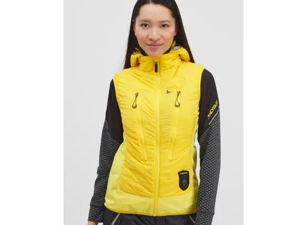 Silvini Polara dámska skialpová vesta Neon/Charcoal
