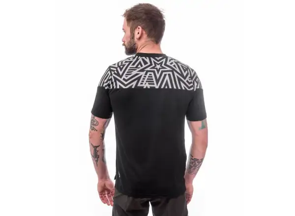 Sensor Helium pánsky dres krátky rukáv čierna/Stars