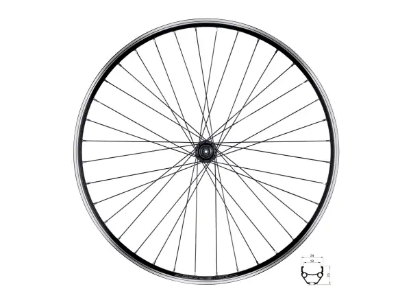 Force Classic 29 zadné vypletené koleso náboj Shimano