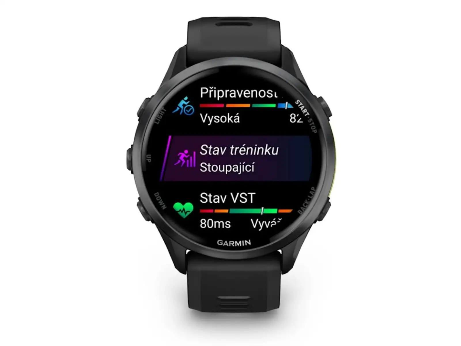 Garmin Forerunner 970 inteligentné hodinky Black/White