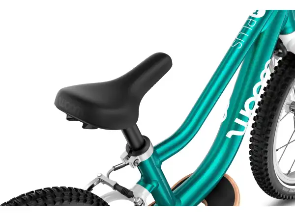 Woom GO 1 Plus Metallic Turquoise 14 detské odrážadlo