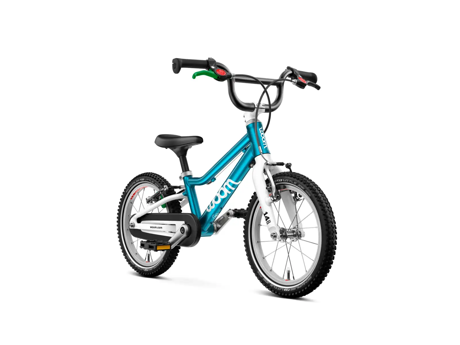 Woom GO 2 Metallic Blue 14 detský bicykel