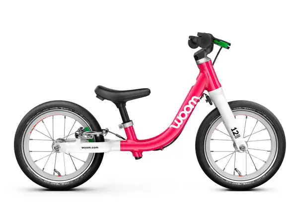 Woom GO 1 Hot Pink 12 detské odrážadlo