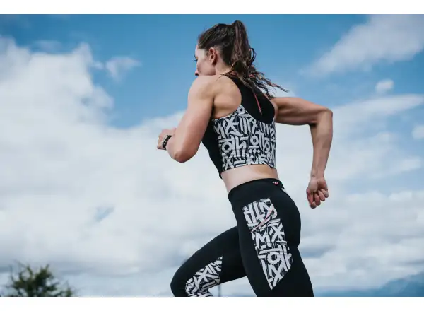 Dynafit Trail Crop Top dámske tričko bez rukávov Black Out
