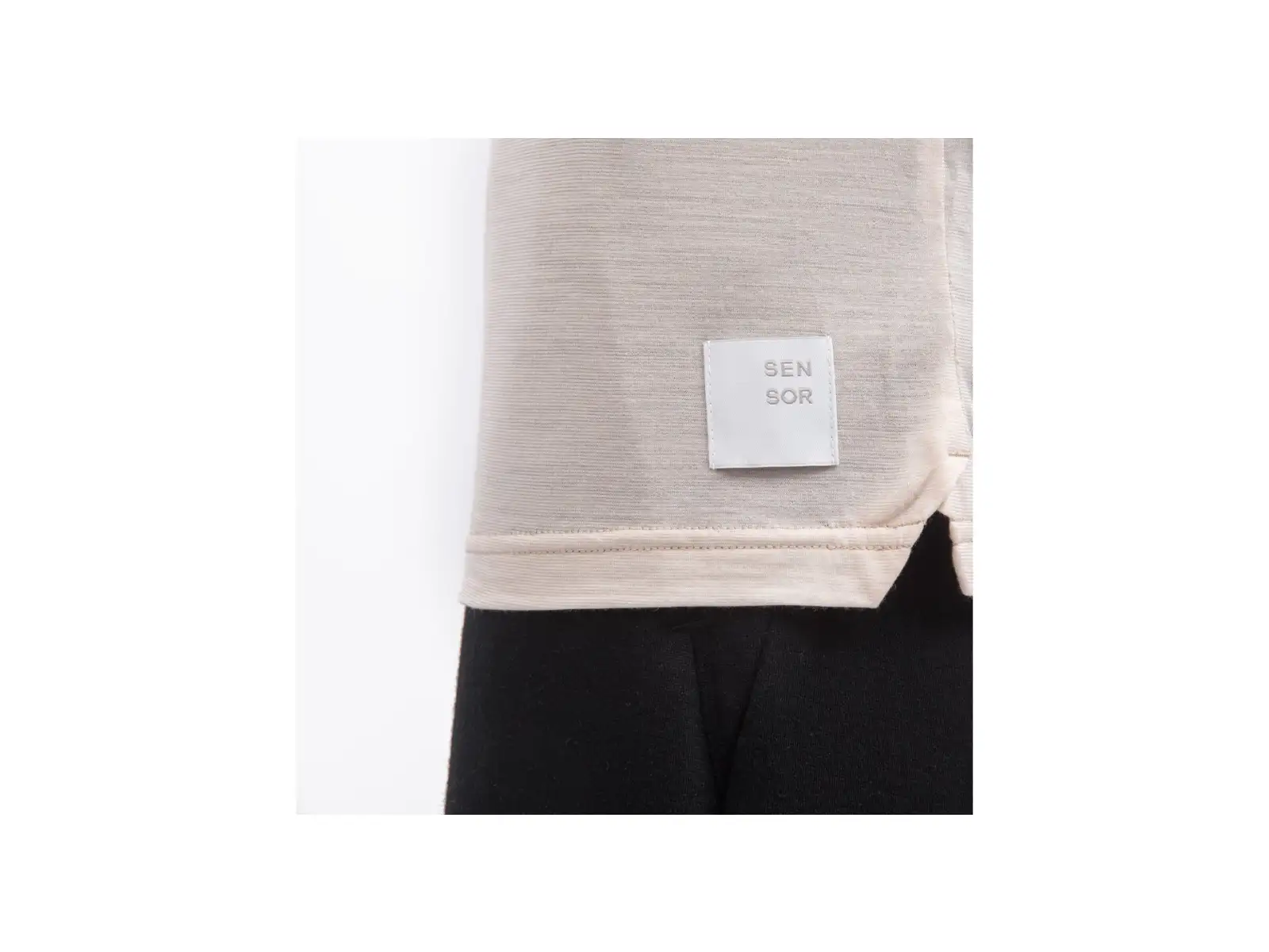 Sensor Merino Lite pánske tričko krátky rukáv Mottled Beige