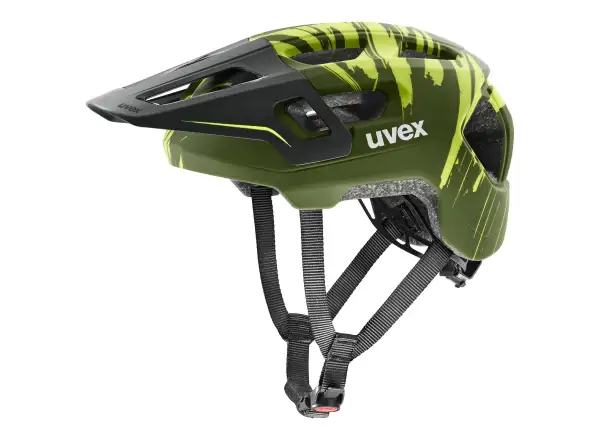 Uvex React JR Fullface MTB prilba Dark olive matt