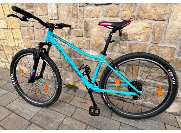 Rock Machine Catherine 27 gloss neon mint/petrol blue/pink detský bicykel