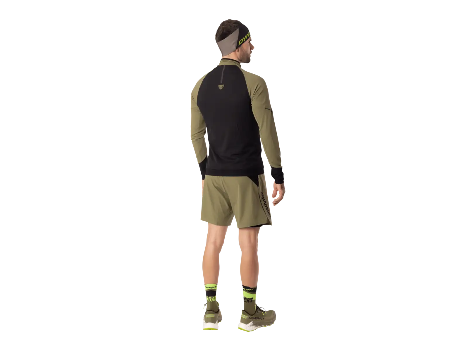 Dynafit Alpine Zip pánske bežecké tričko dlhý rukáv Military green/0910