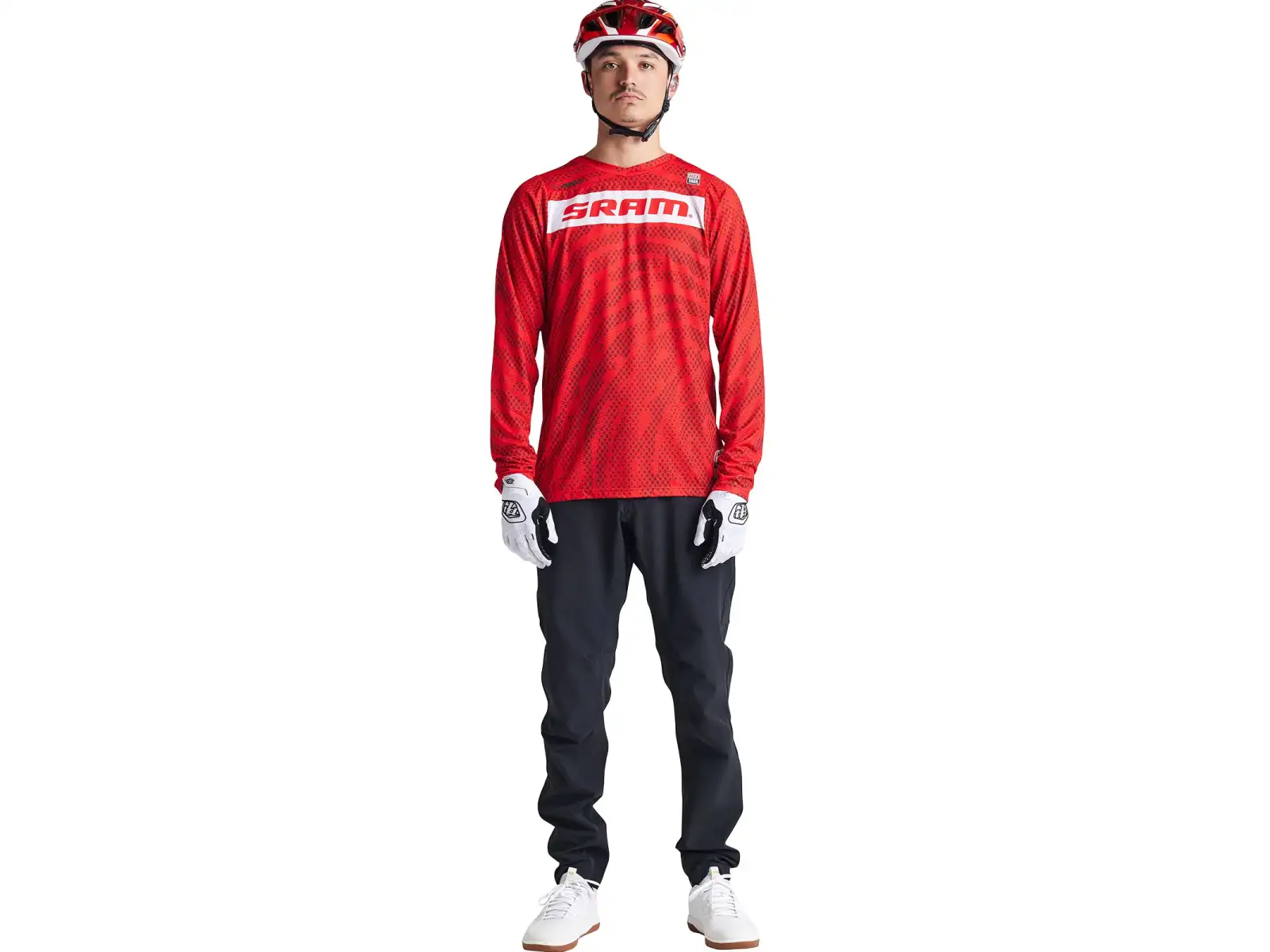 Troy Lee Designs Skyline Air SRAM pánsky dres dlhý rukáv Fiery Red