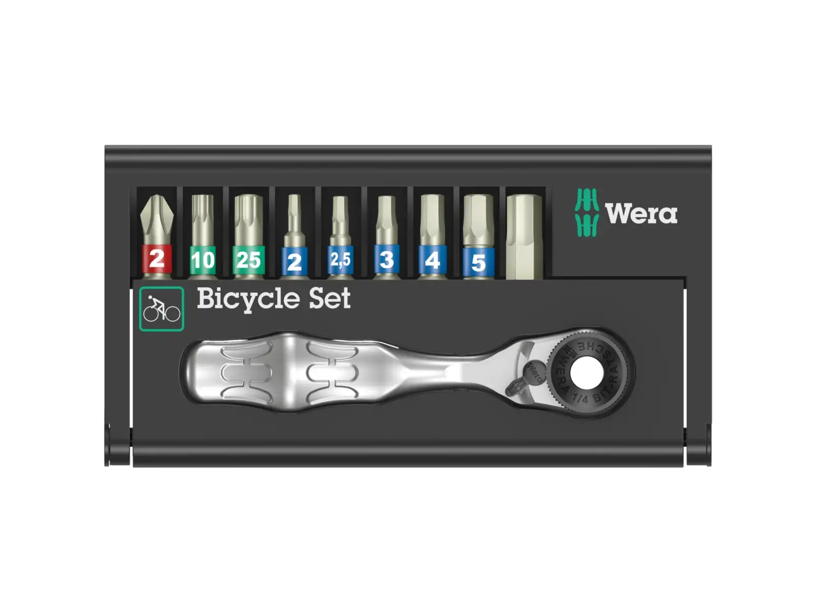 Wera Bicycle Set 9 Zyklop Mini račňa s nerezovými bitmi 10 dielov
