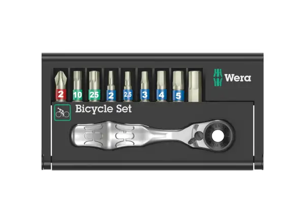 Wera Bicycle Set 9 Zyklop Mini račňa s nerezovými bitmi 10 dielov