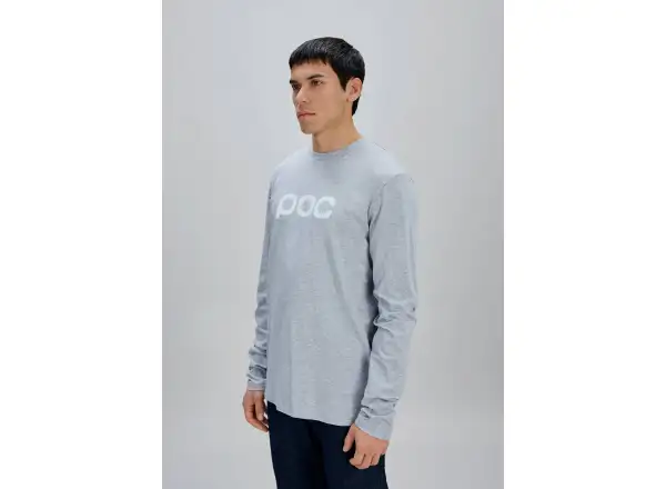 POC L/S Tee tričko s dlhým rukávom Grey Melange