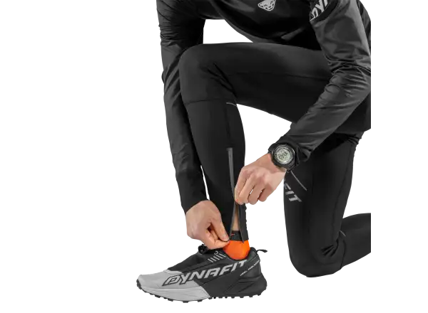 Dynafit Winter Running Tights pánske bežecké legíny Black Out