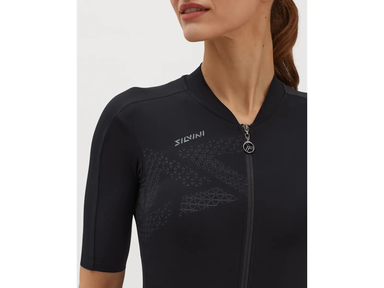 Silvini Rosalia dámsky dres s krátkym rukávom Black/Charcoal