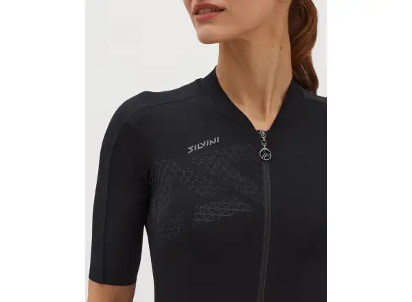 Silvini Rosalia dámsky dres s krátkym rukávom Black/Charcoal