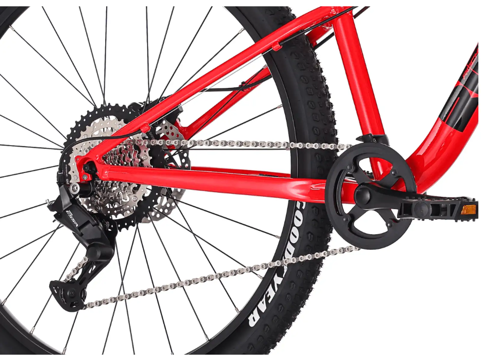 Rock Machine RIFF Tr 27 detský bicykel Gloss Fire Red