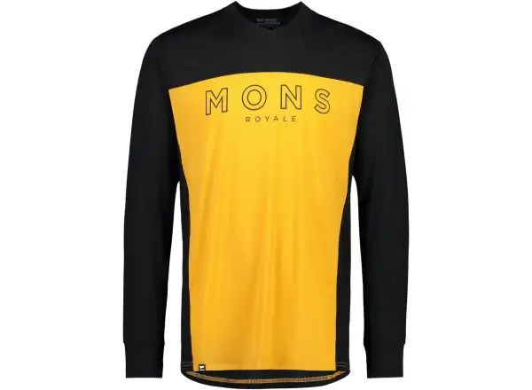 Mons Royale Redwood Enduro VLS pánsky dres s dlhým rukávom black / gold