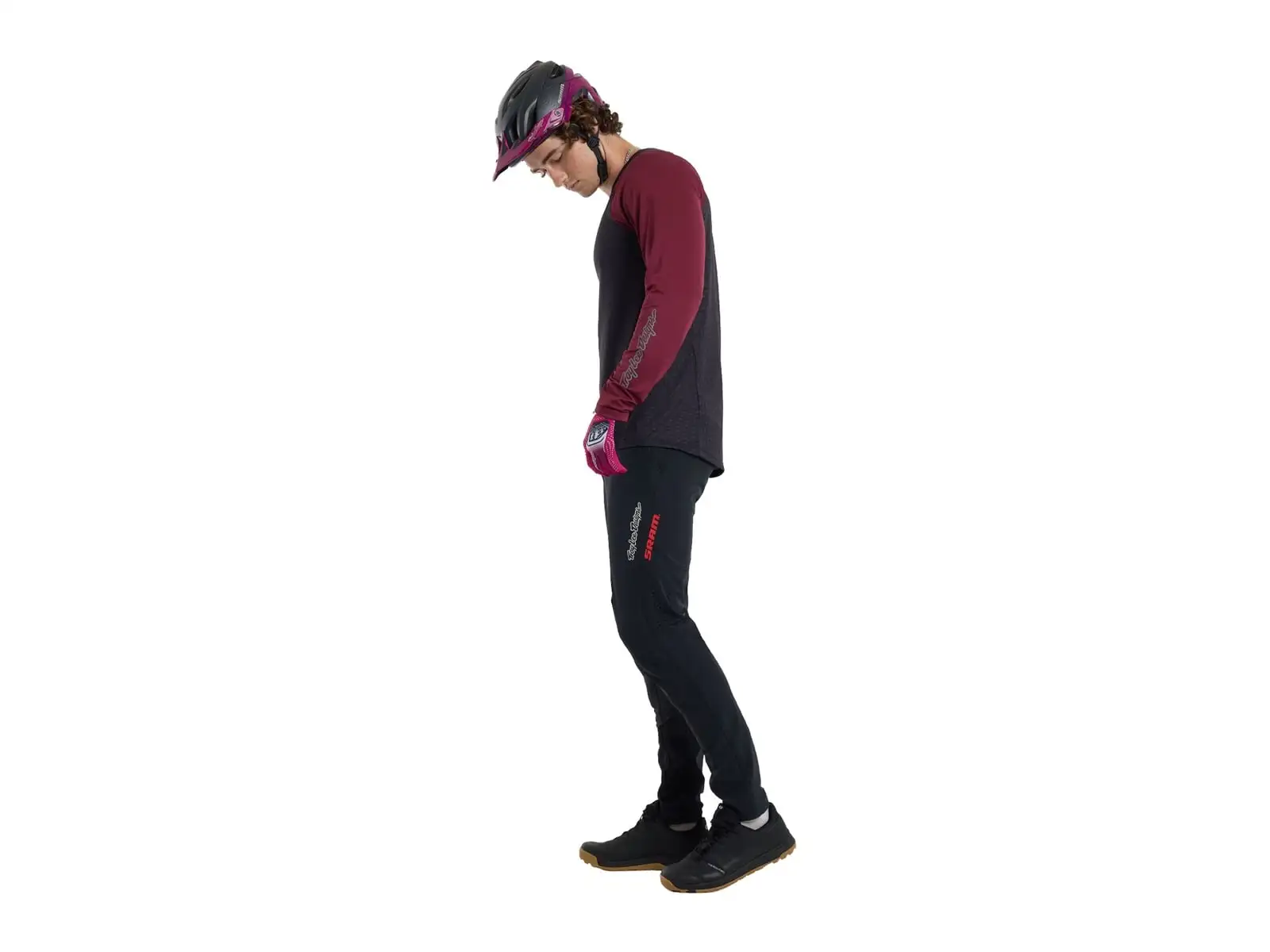 Troy Lee Designs x SRAM Skyline pánsky dres dlhý rukáv Radioscape Black/Berry