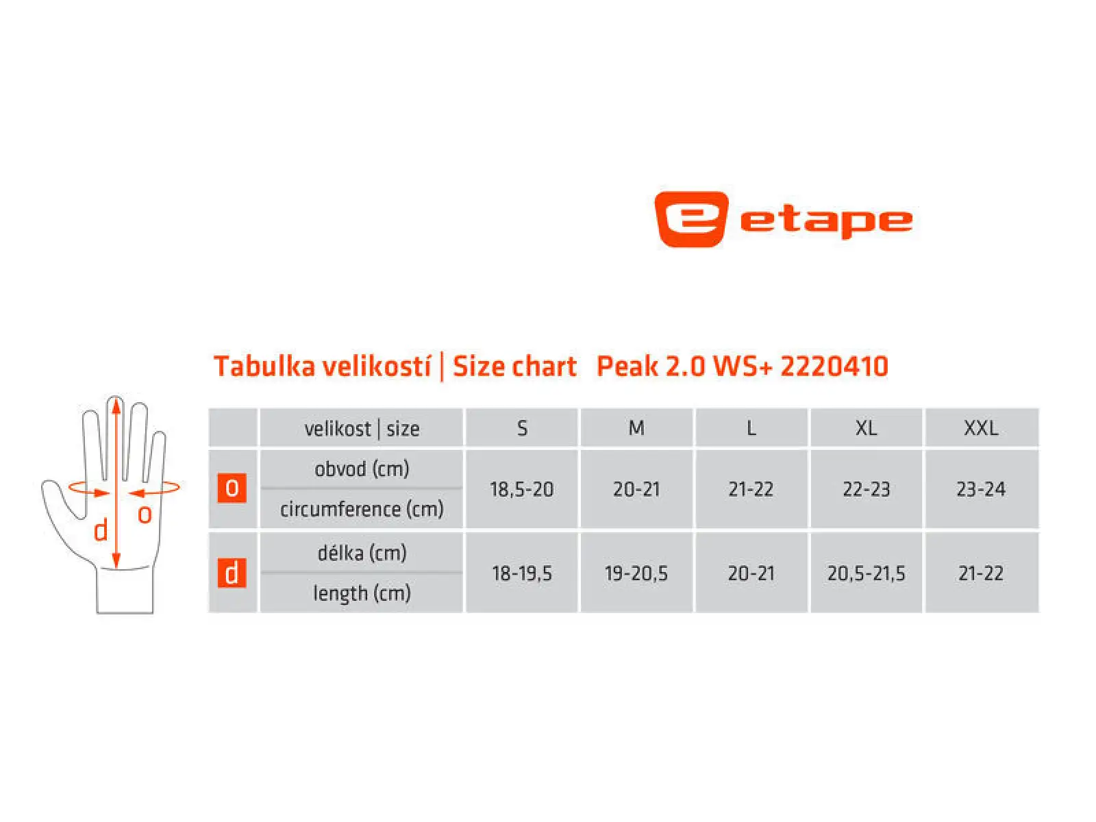 Etape Peak 2.0 WS+ zimné rukavice čierna