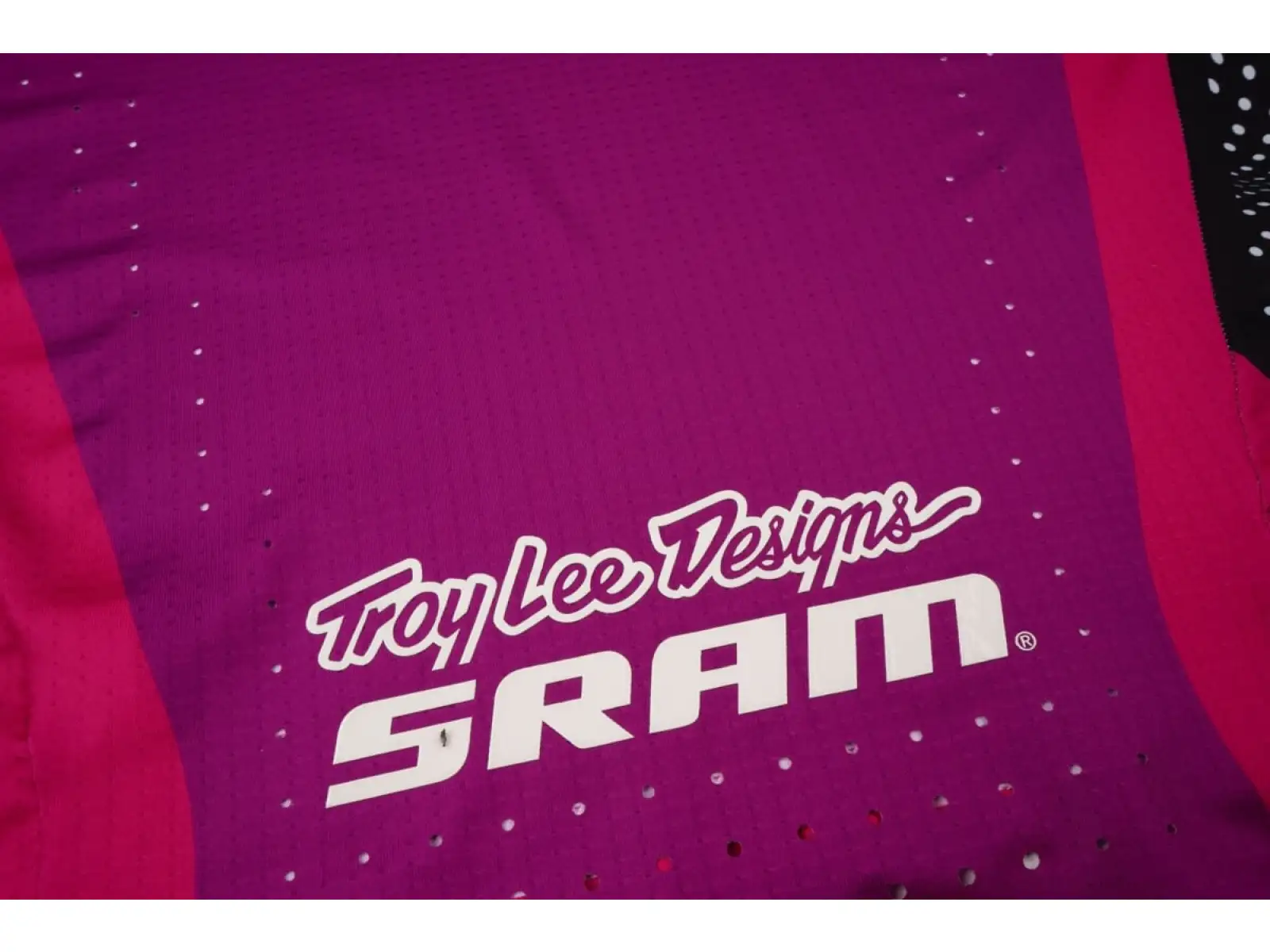 Troy Lee Designs x SRAM Sprint Ultra pánsky dres s dlhým rukávom Radioscape Fuchsia