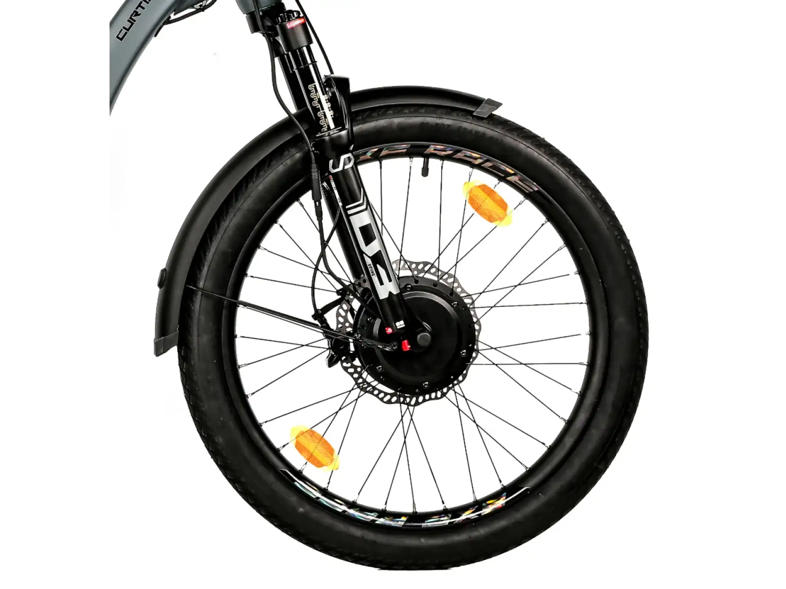 Leader Fox Curtis elektrobicykel trojkolka strieborná