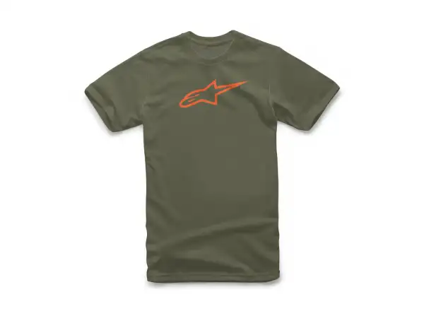 Alpinestars Ageless Tee Pánske tričko s krátkym rukávom Military/Orange