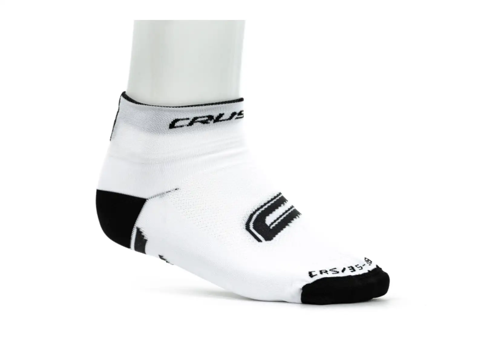 Crussis cyklistické ponožky biela/čierna
