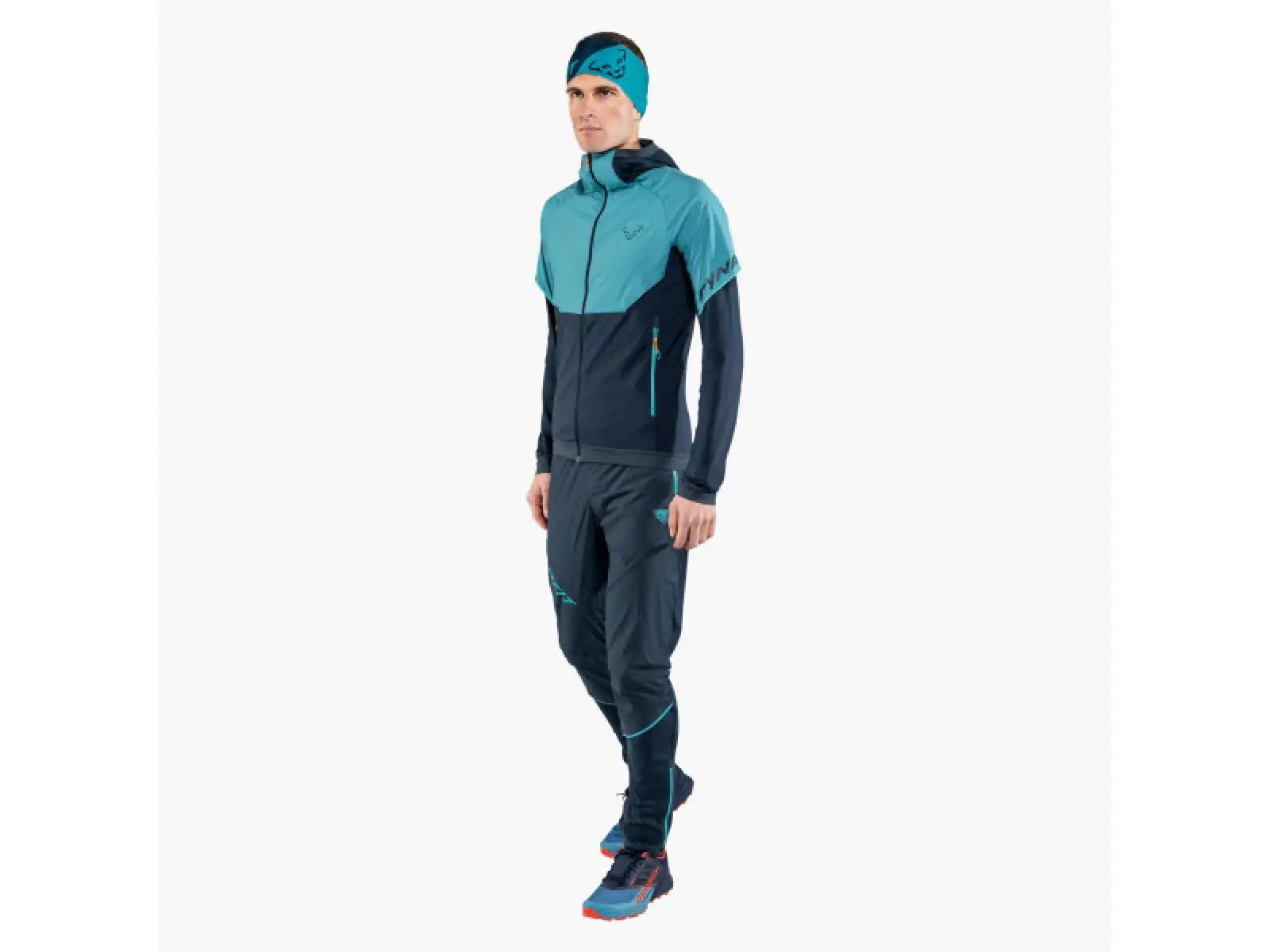 Dynafit Alpine Hybrid pánska bežecká bunda storm blue