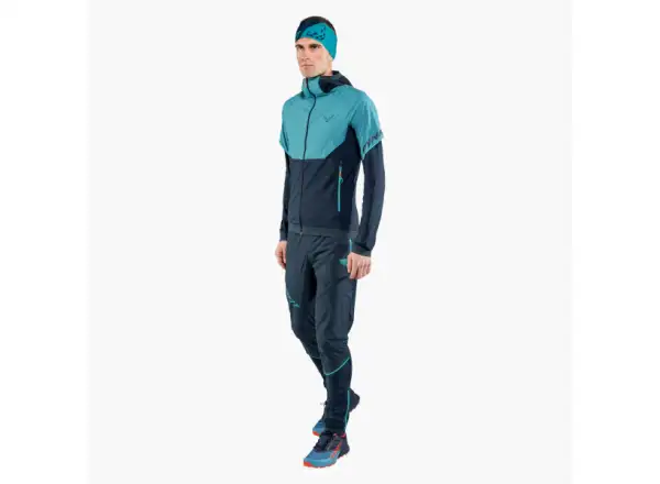 Dynafit Alpine Hybrid pánska bežecká bunda storm blue