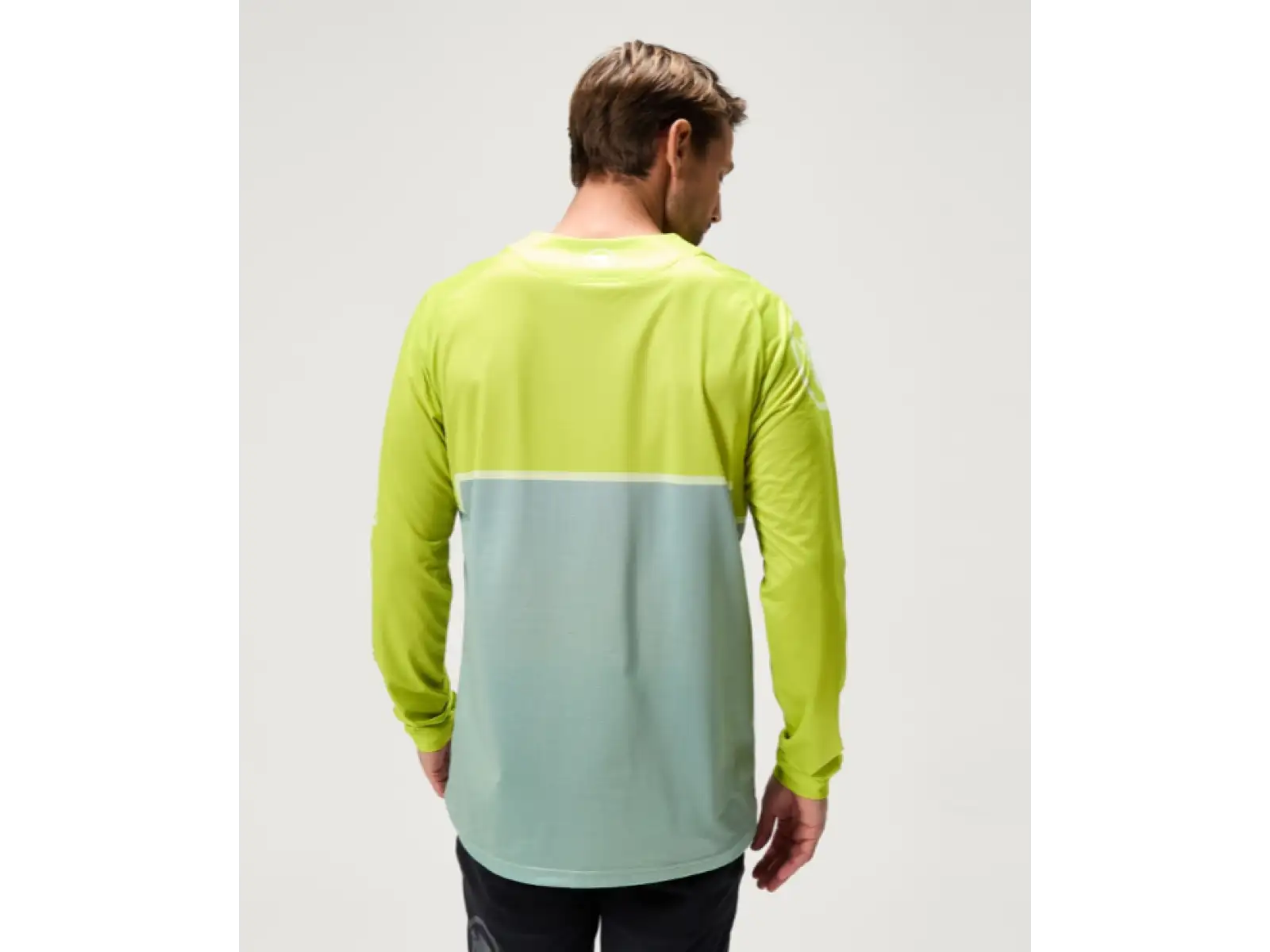Endura Singletrack Core Printed Tee pánsky dres dlhý rukáv Lime Green