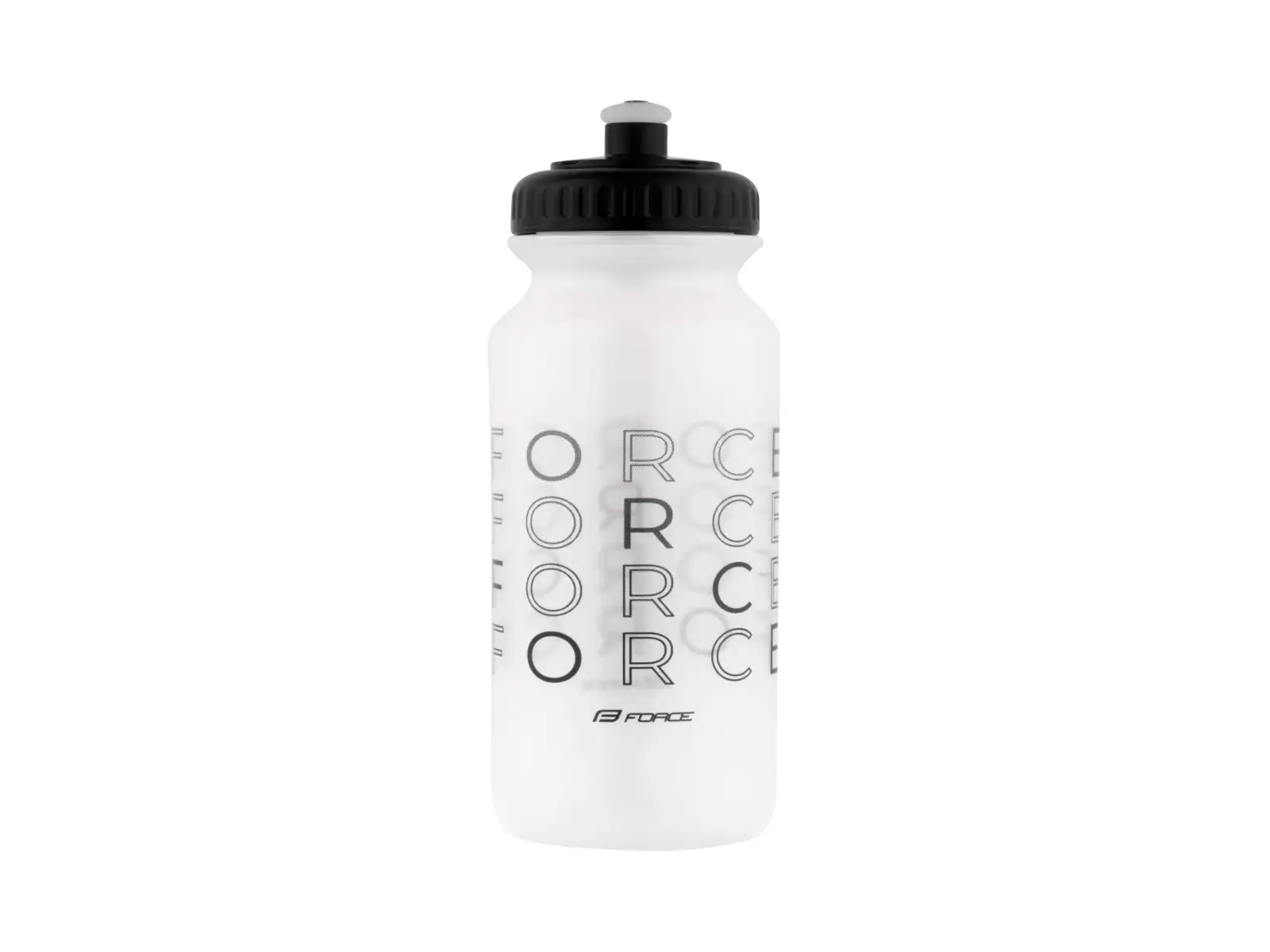 Force Enjoy cyklistická fľaša 500 ml transparentná/čierna