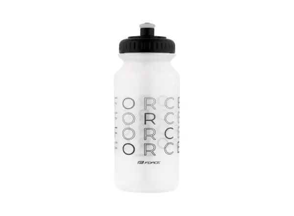 Force Enjoy cyklistická fľaša 500 ml transparentná/čierna