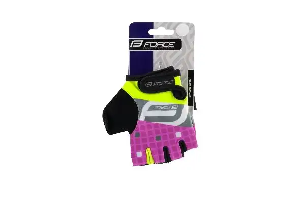 Detské rukavice Force Square fluo/ružové