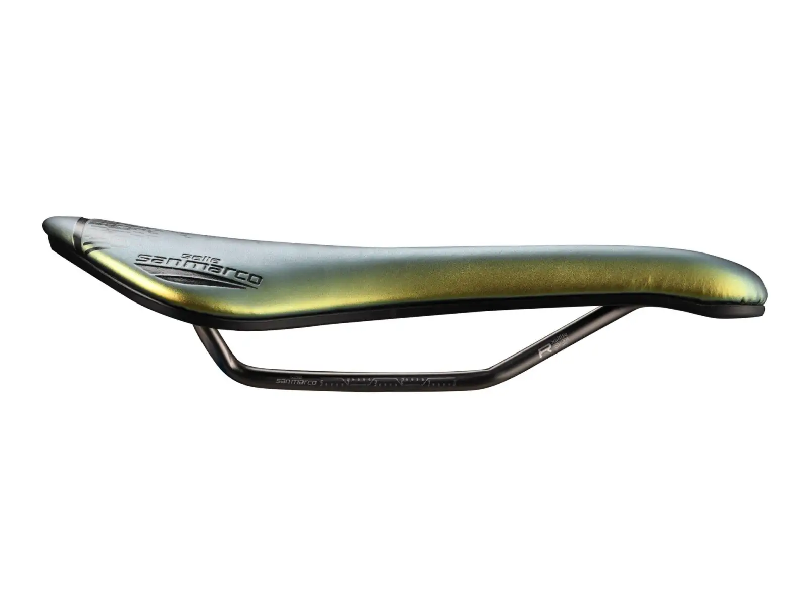 Selle San Marco Aspide Short Open-Fit Racing úzke sedlo Iridescent Gold