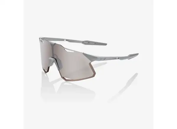 100% Hypercraft okuliare Matte Stone Grey/HiPER Silver Mirror