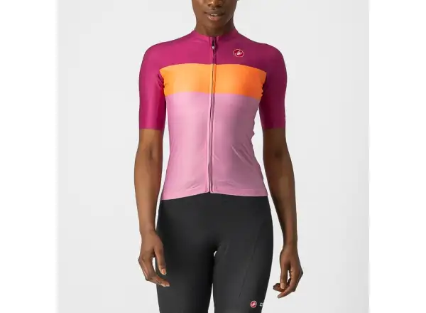 Castelli Aero Pro W dámsky dres krátky rukáv ružová/coral flash