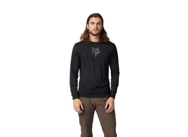 Fox Ranger TruDri pánsky dres dlhý rukáv Black