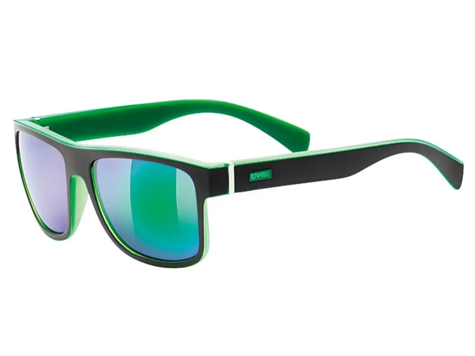 Slnečné okuliare Uvex LGL 21 čierna matná/zrkadlová zelená