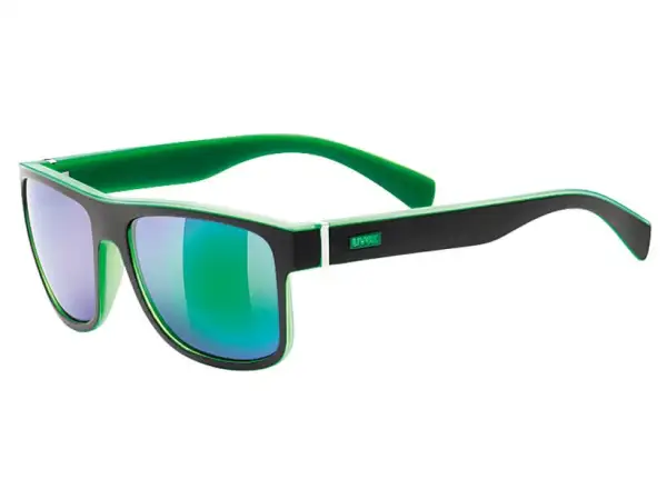 Slnečné okuliare Uvex LGL 21 čierna matná/zrkadlová zelená