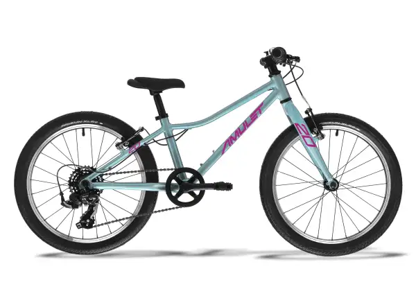 AMULET 20 Fun detský bicykel celeste blue/purple