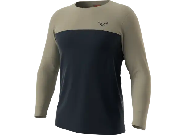 Dynafit Traverse S-Tech Pánske tričko s dlhým rukávom Blueberry/Rock Khaki