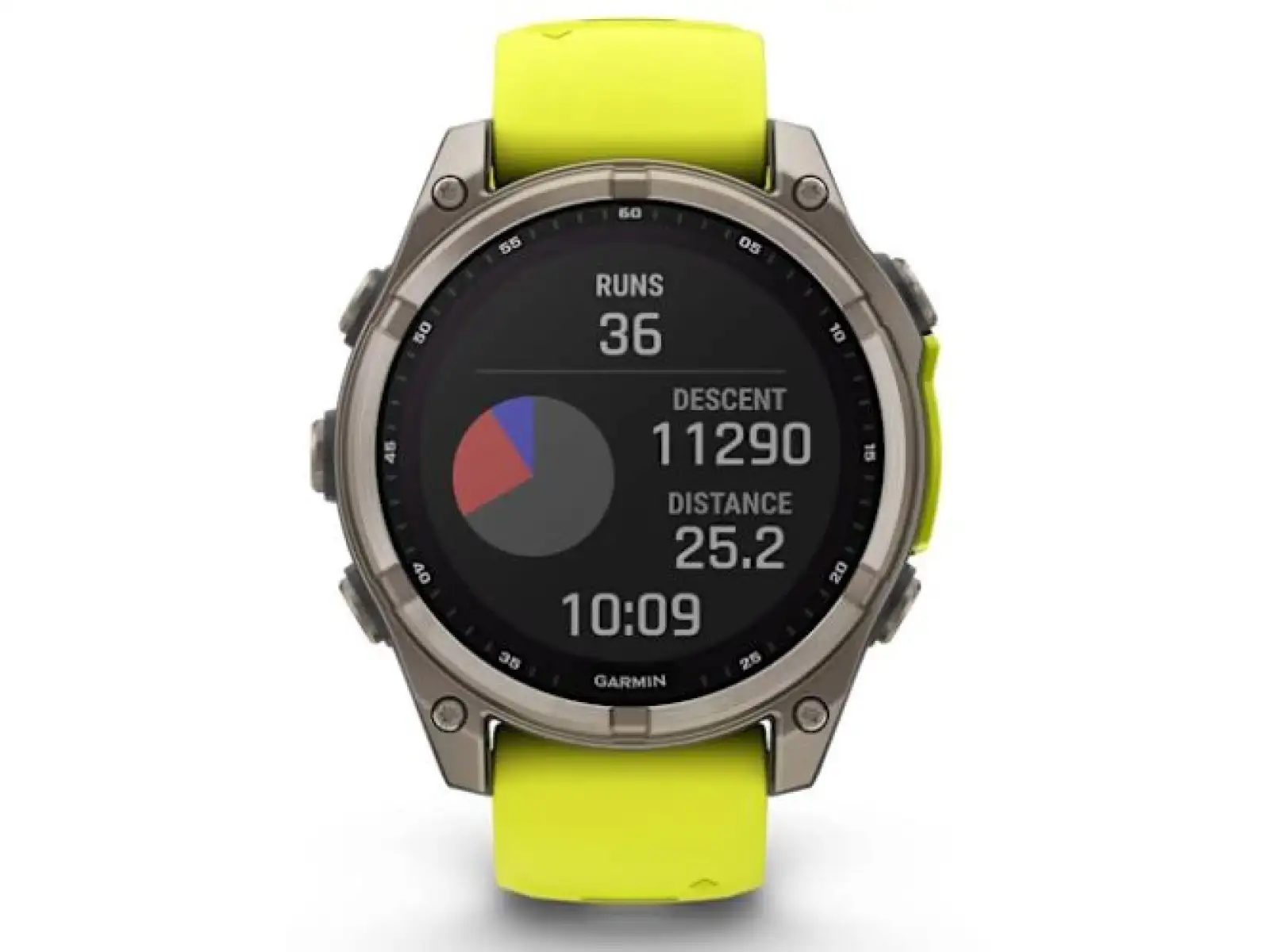 Garmin fenix 8 - 47 mm Solar Sapphire inteligentné hodinky Titanium Yellow/Graphite