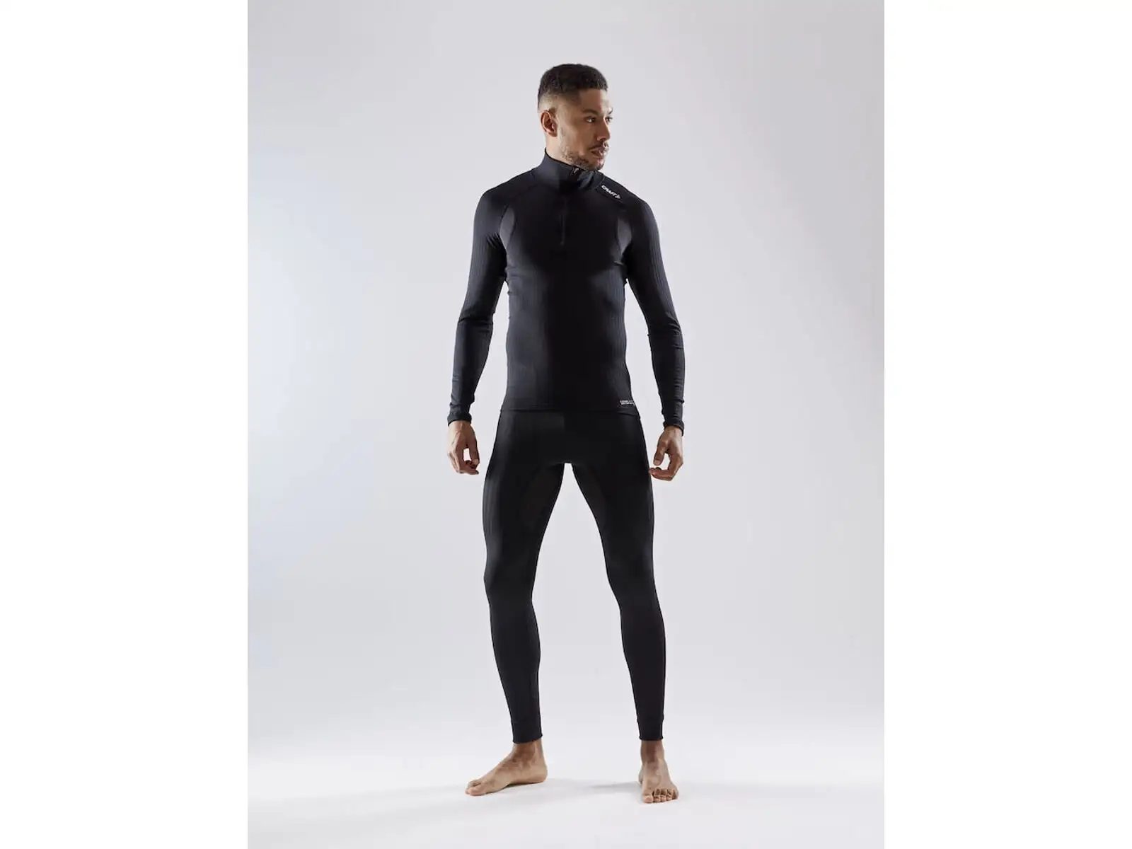 Craft Active Extreme X Zip pánske tričko dlhý rukáv čierna
