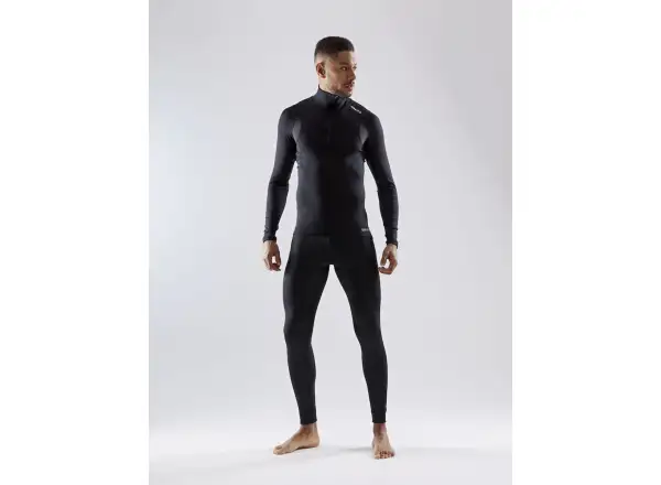 Craft Active Extreme X Zip pánske tričko dlhý rukáv čierna