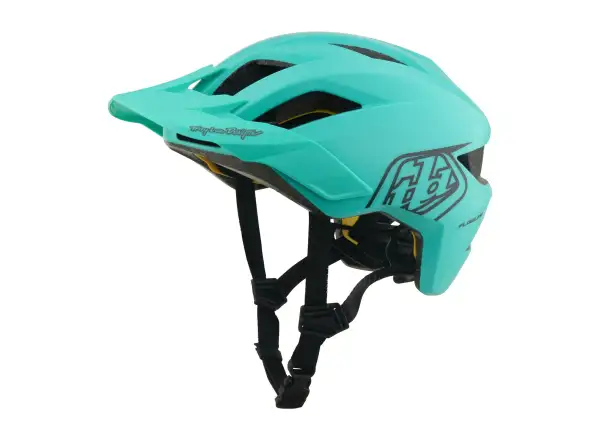 Troy Lee Designs Youth Flowline MIPS detská prilba Point Charcoal/Real Teal