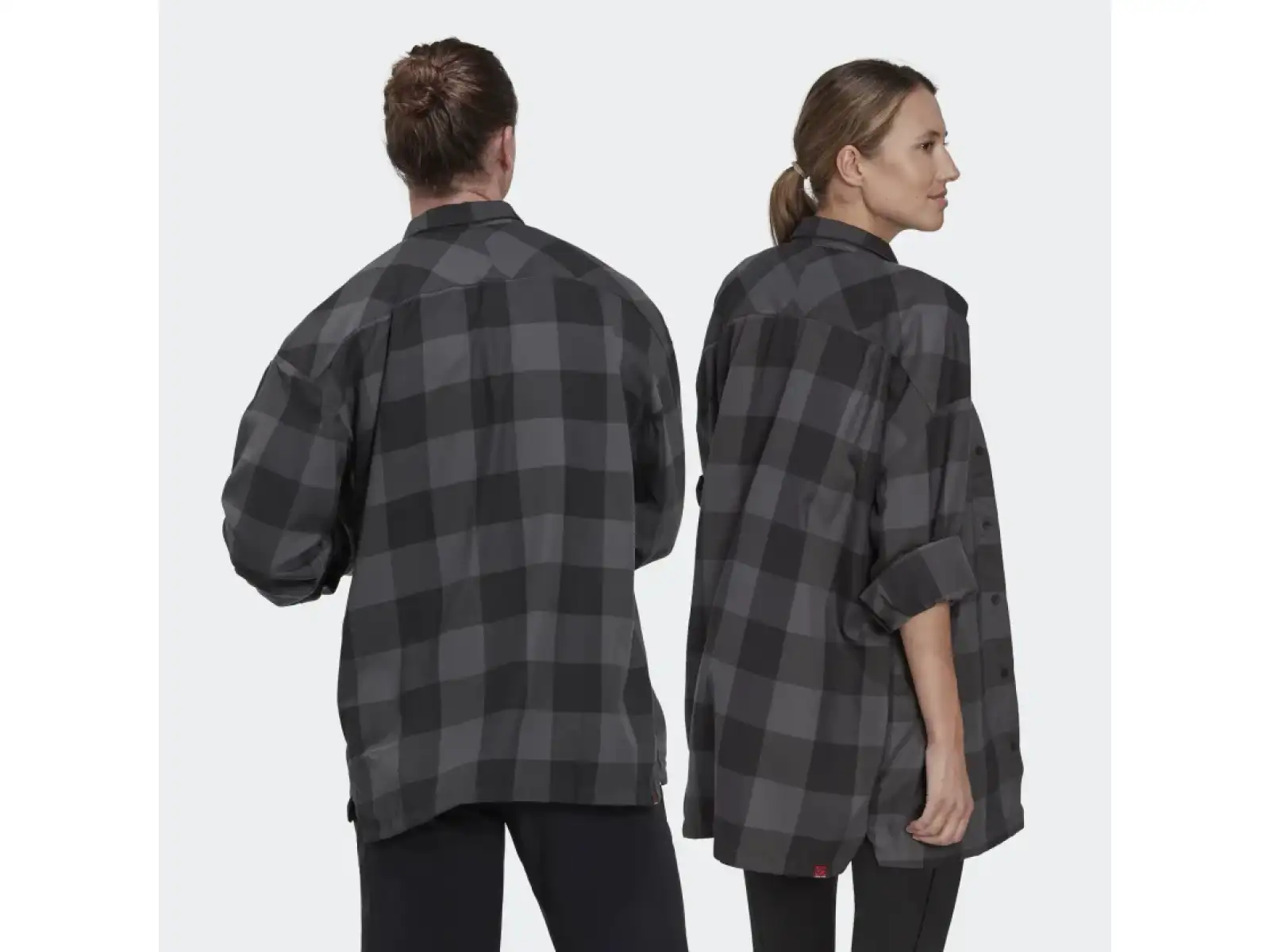 Five Ten Flanelová pánska košeľa Grey Six/Black