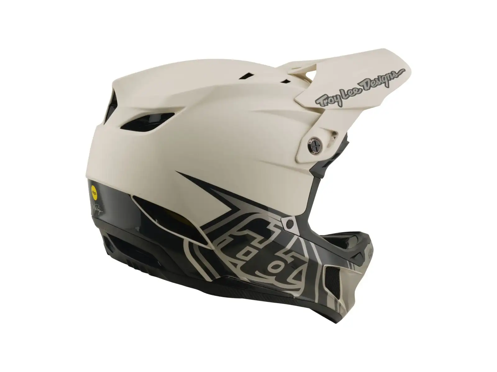Troy Lee Designs D4 Composite MIPS prilba Stealth Pumice