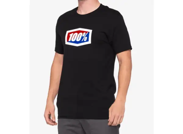 100% Official pánske tričko s krátkym rukávom Black