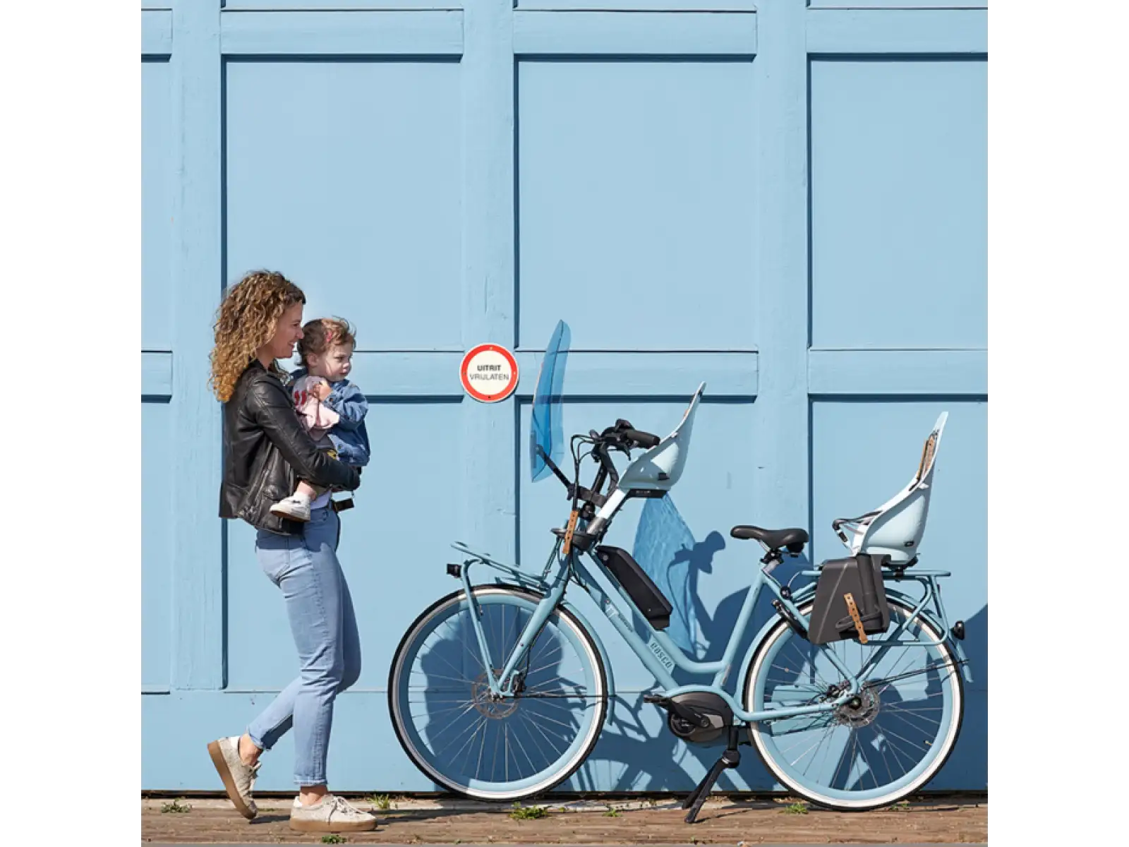 Urban Iki zadná sedačka s adaptérom a nosičom na rám SET Aotake Light Blue/White