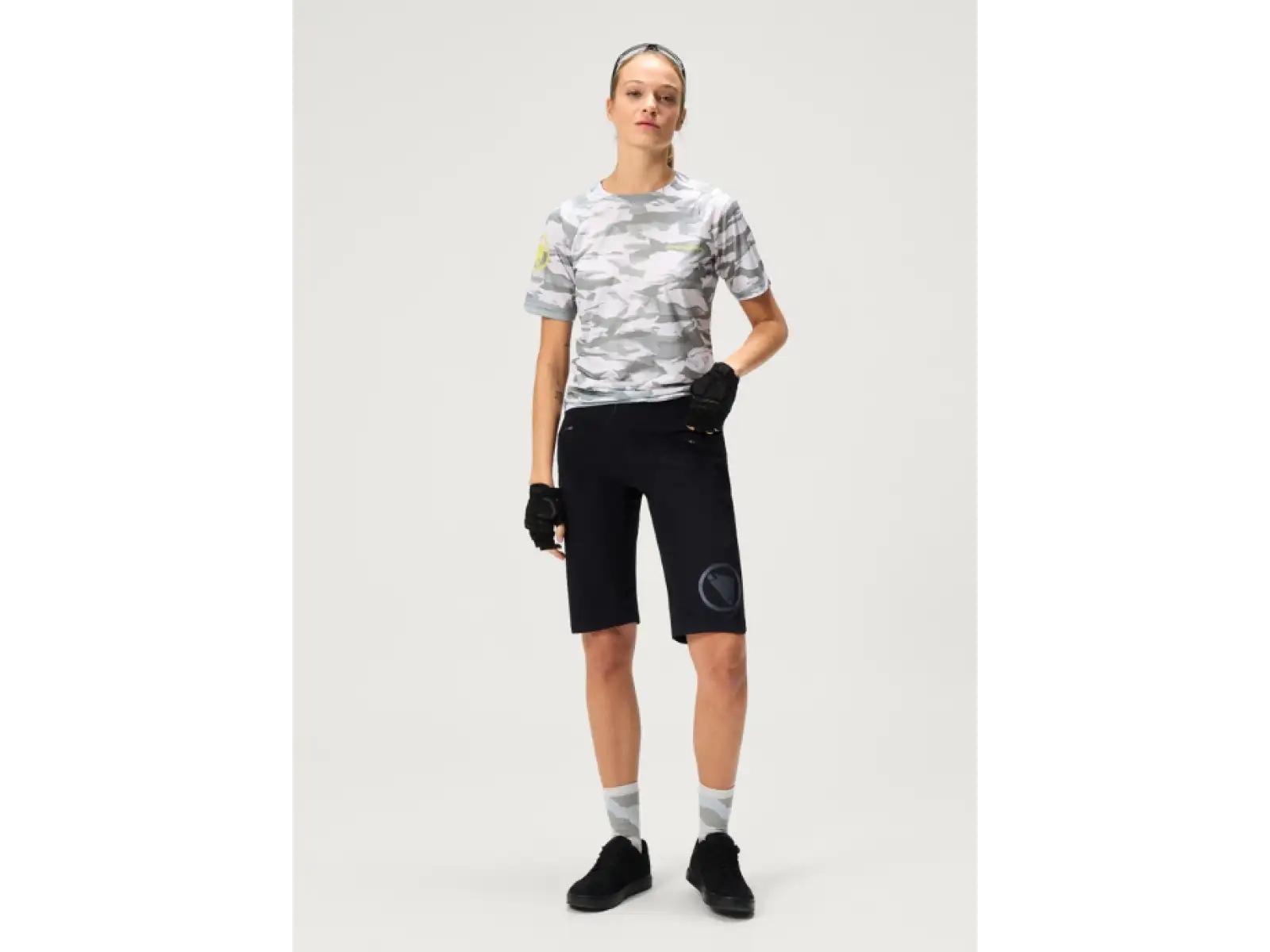 Endura LTD Mountain Camo dámsky dres krátky rukáv Haar Grey